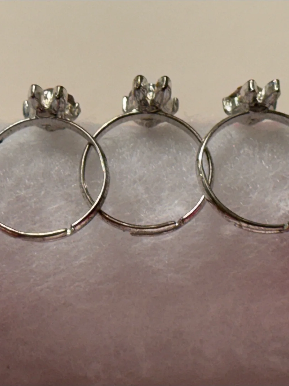 Set of 3 children’s super cute butterfly rings for girls!